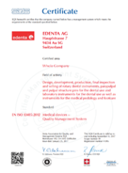 2019_13485-2016 Zertifikat Edenta AG_fr